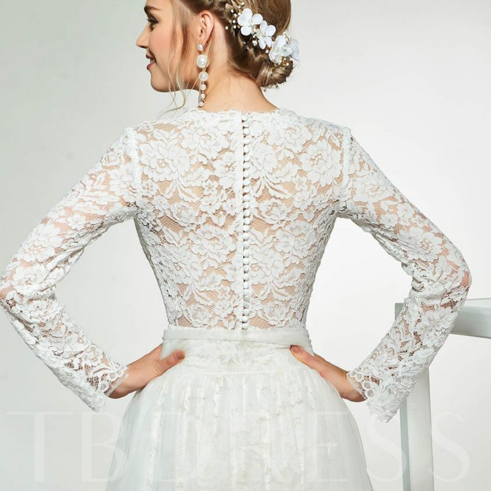 Lace Beach Wedding Dress